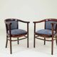 Art deco set two armchair by Thonet, 1910s full refurbished