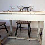 Farmhouse table in beech early twentieth century