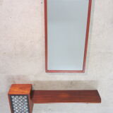 Scandinavian entrance mirror and shelf by Hans-Agne Jakobsson Åhus