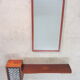 Scandinavian entrance mirror and shelf by Hans-Agne Jakobsson Åhus