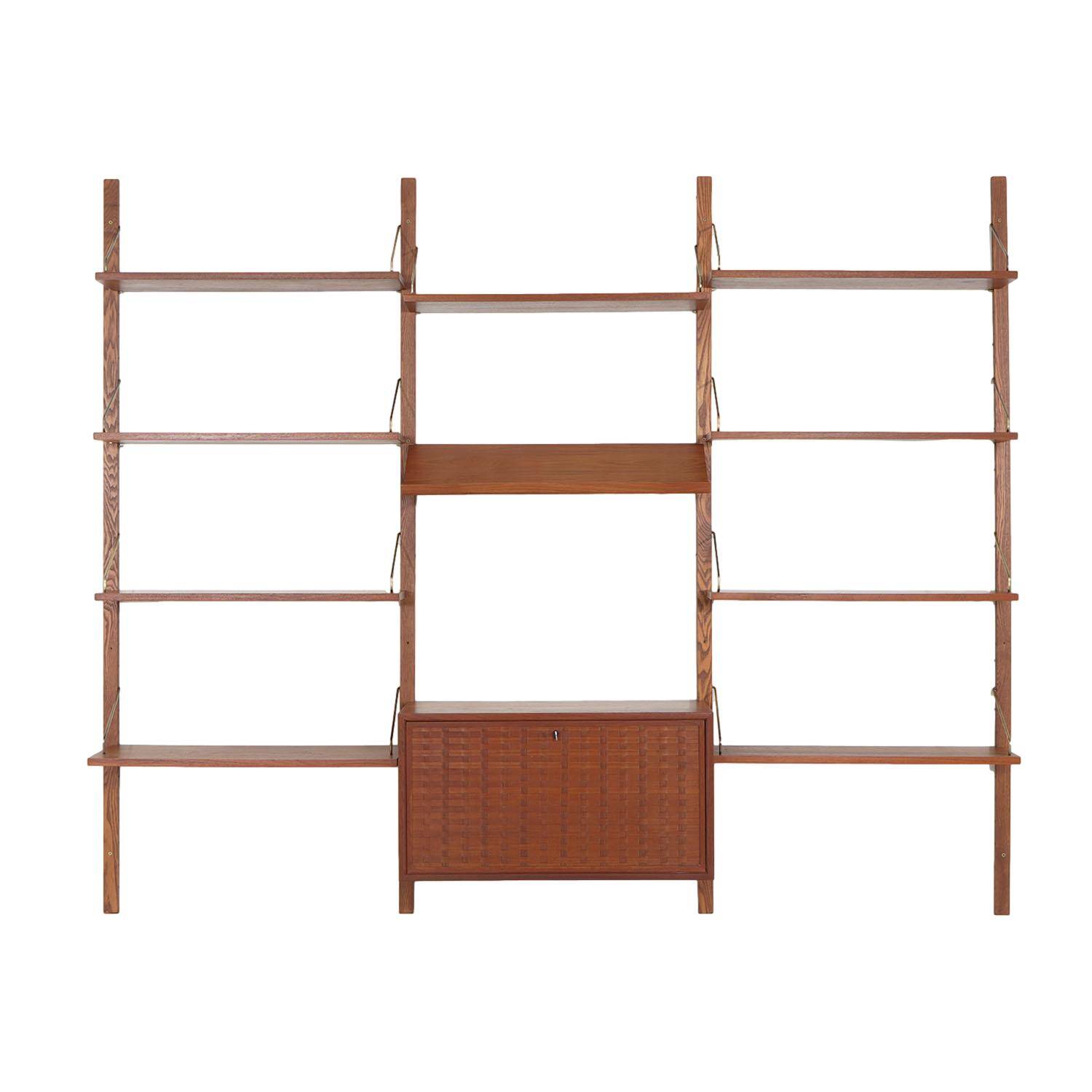 Cado Modular Shelving, Poul Cadovius, Teak Veneer, Danish, 1970s