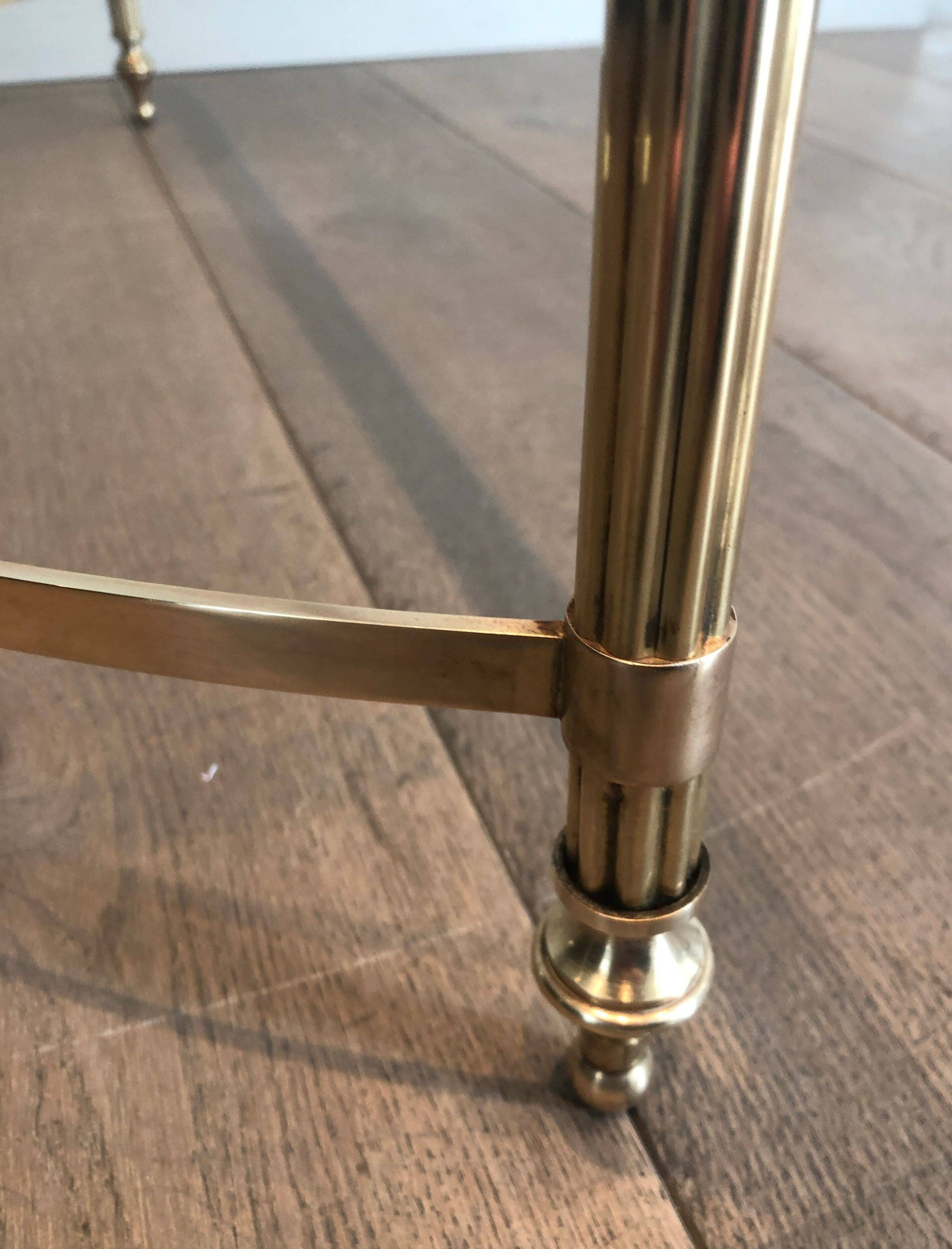 Neoclassical style brass coffee table by Maison Jansen