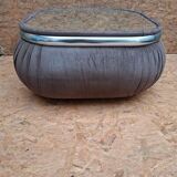 Velvet and mirror coffee table