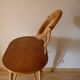 Coiffeuse en rotin avec son tabouret