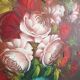 Large painting "bouquets of roses" - signed oil on canvas