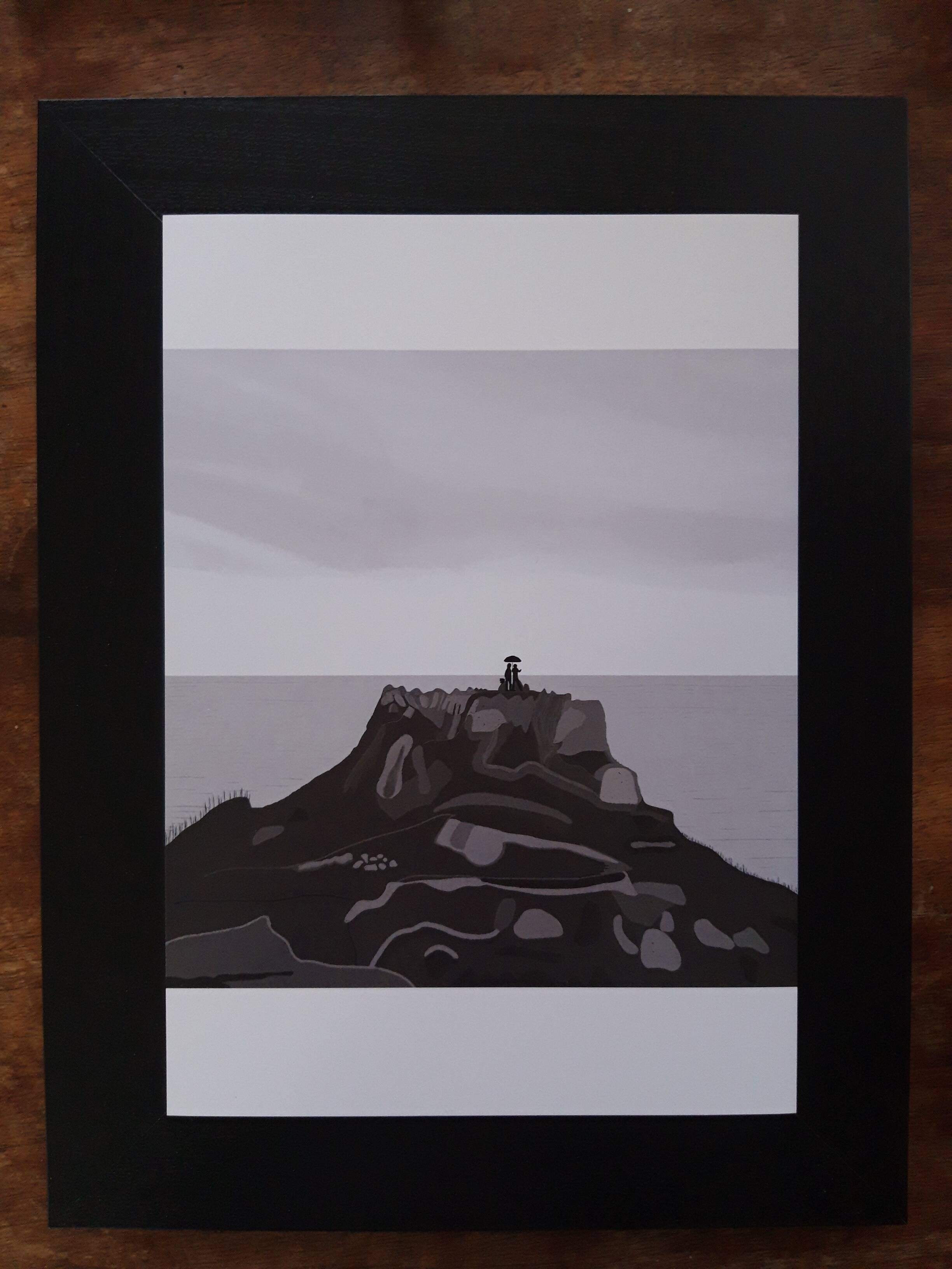 Rainy Cliff, contemporary art