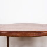 Large Danish round teak coffee table model 283 by Johannes Andersen for CFC Silkeborg 1960.