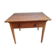 Old office table vintage fir 1900 2 drawers