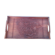 Exotic wooden tray carved Reunion Island