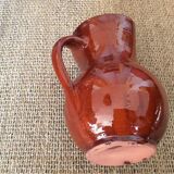 Glazed terracotta pitcher