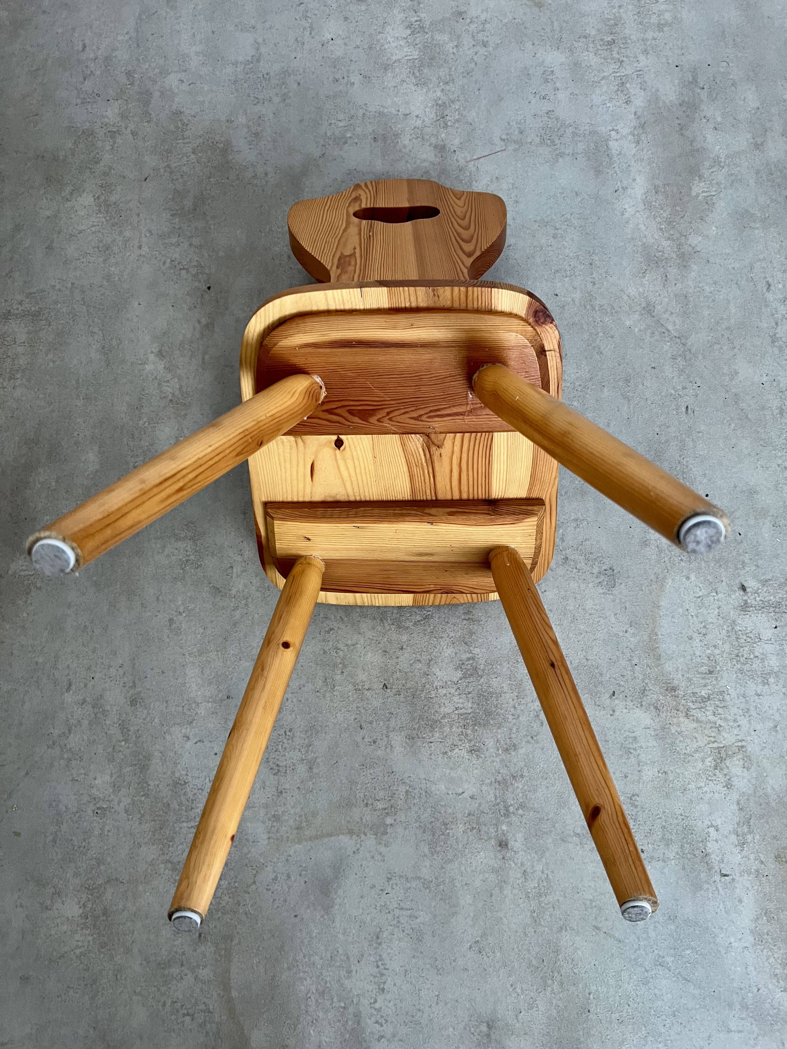 Lot 4 old farm chairs 60 vintage years