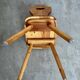 Lot 4 old farm chairs 60 vintage years