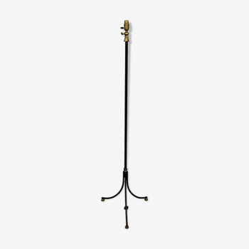 Vintage floor lamp foot in lacquered iron circa 1950