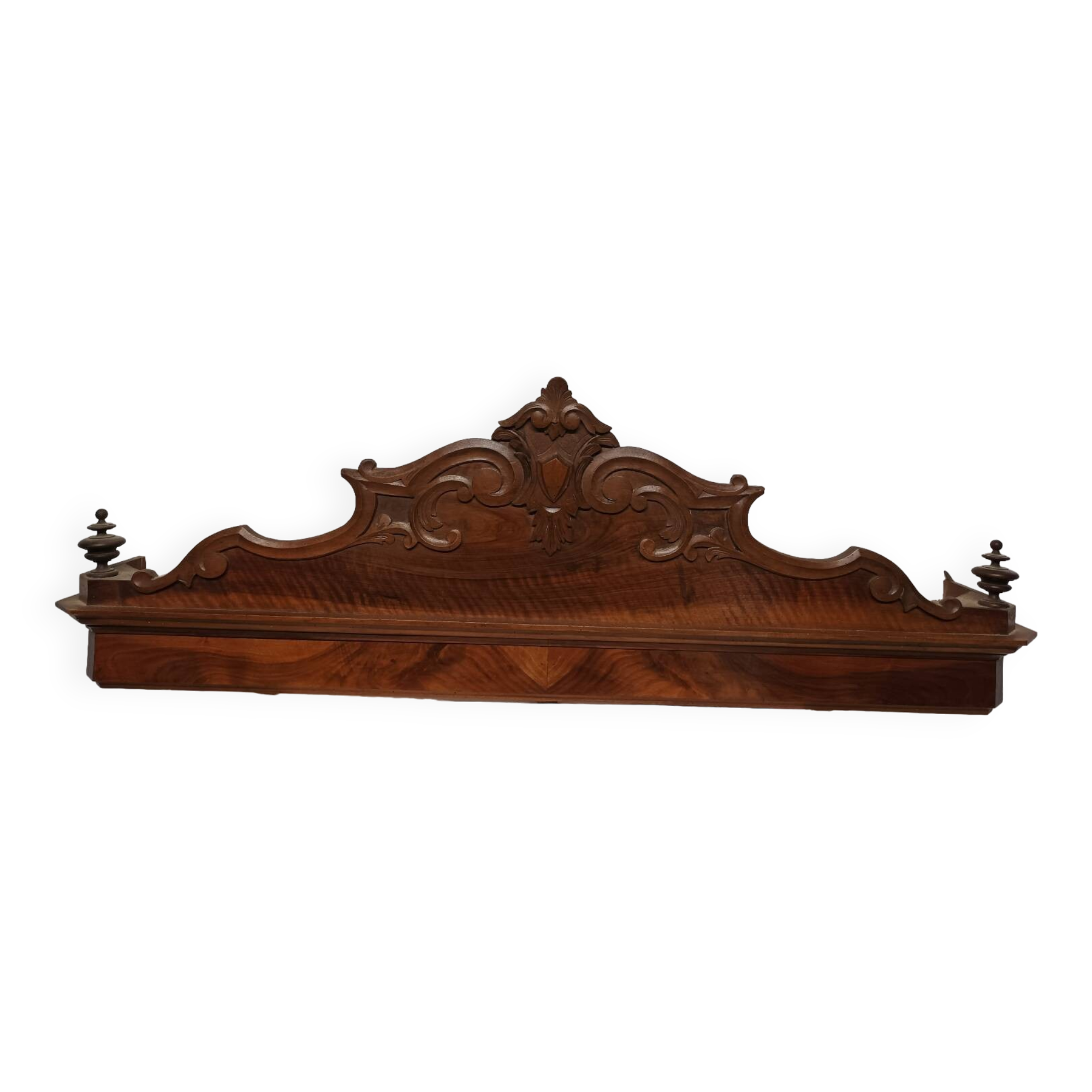 Solid wood carved pediment