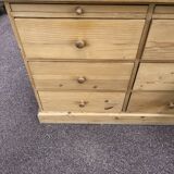 Vintage pine enfilade sideboard with tablet