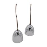 Duo de suspensions chromées