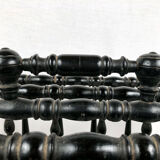 Blackened wood partition holders turned, Napoleon III