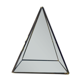Brass and glass pyramid