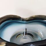 Blue-grey glass trinket bowl