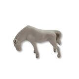 3 turquoise & white horses – Porcelain