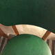 Set of 3 chairs in black mottled green leatherette
