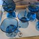 8 lagoon blue cups – 1970s, retro shine