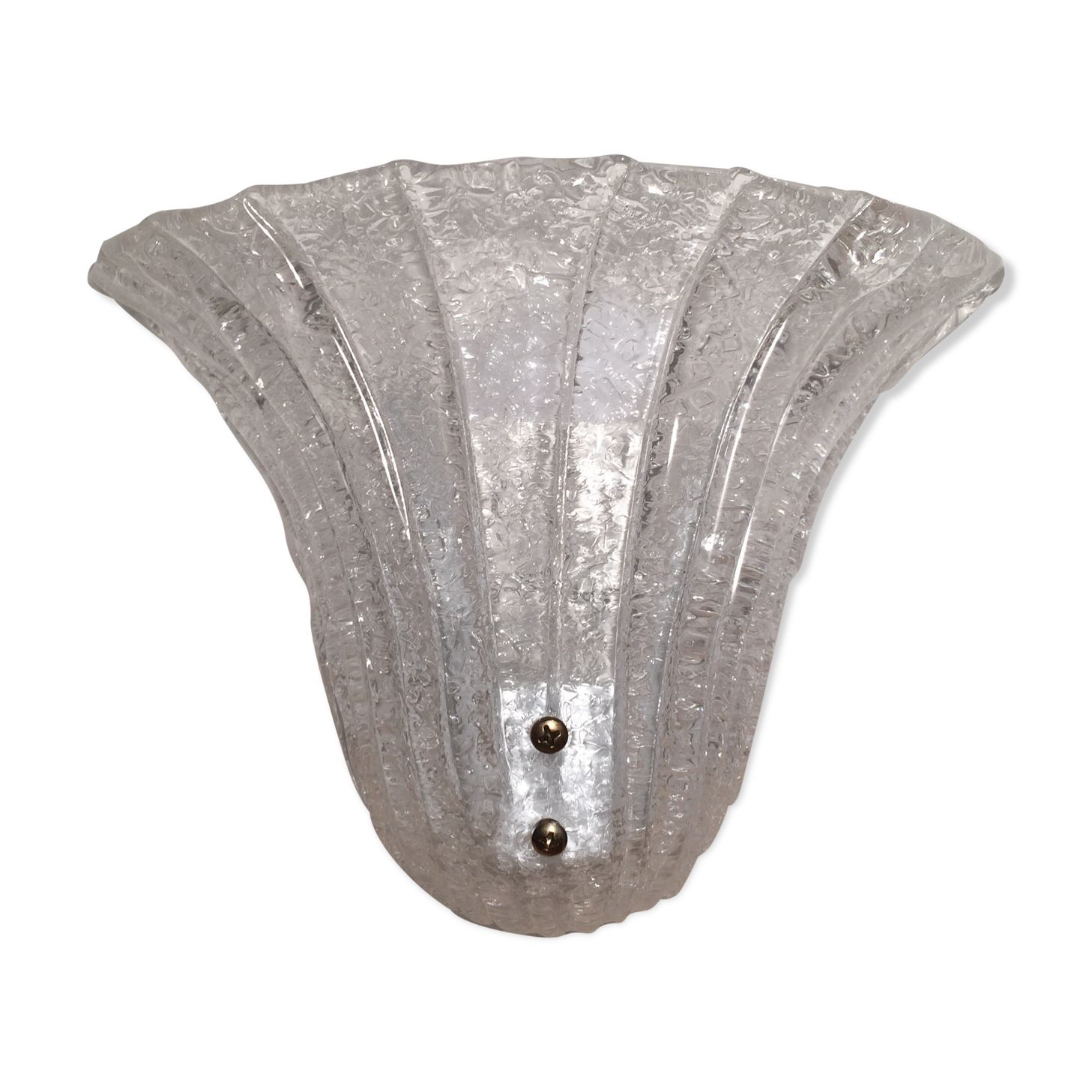 Murano glass shell wall lamp