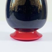 Black and red Murano glass vase by Nason & Moretti, Art Deco carafe