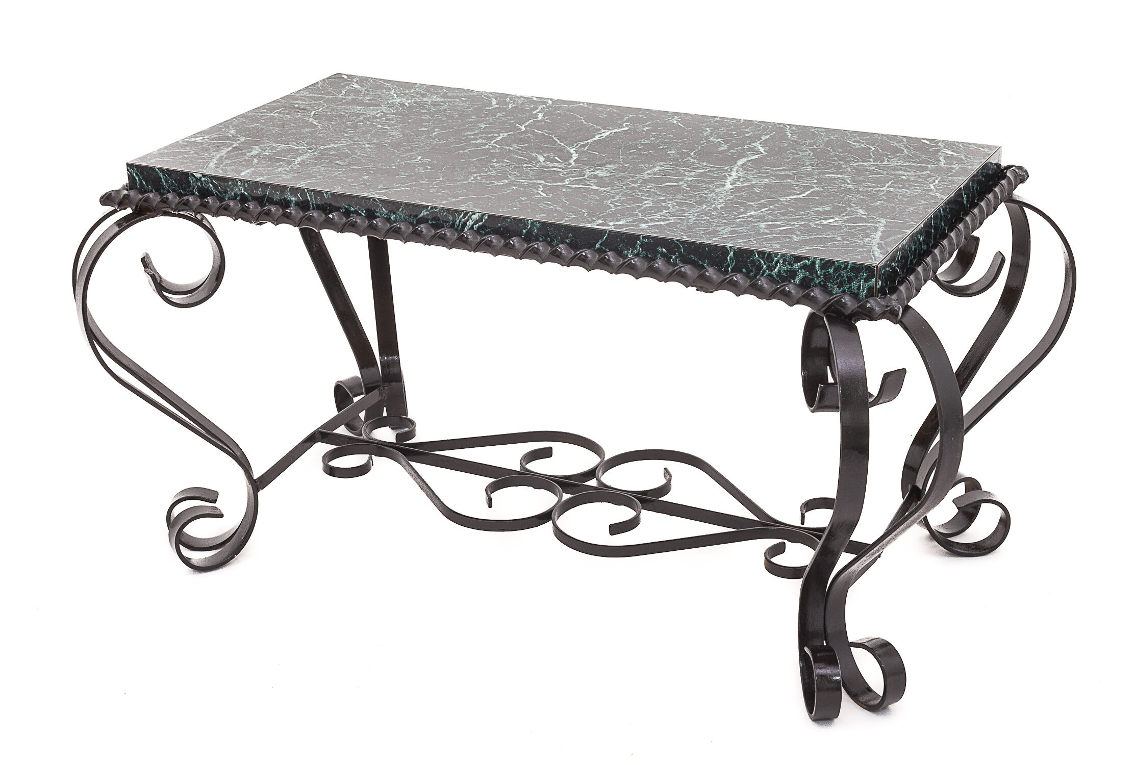 Wrought iron coffee table