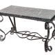 Wrought iron coffee table
