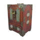 Chinese wooden jewelry box adorned with jade plates