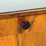 Mid Century Bedside Tables In Oak And Walnut Veneer, Czechoslovakia, 1950s,