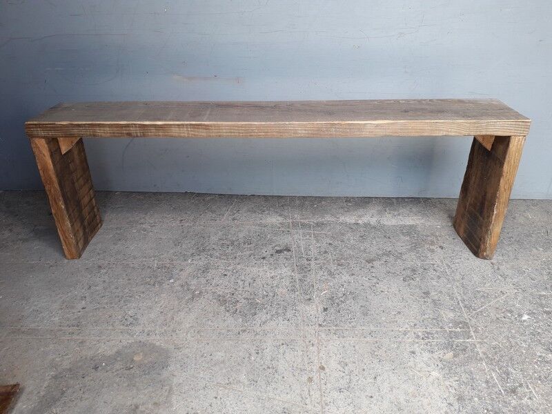 Old solid wood bench