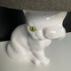 Vintage ceramic enamel cat lamp from the 1970s.