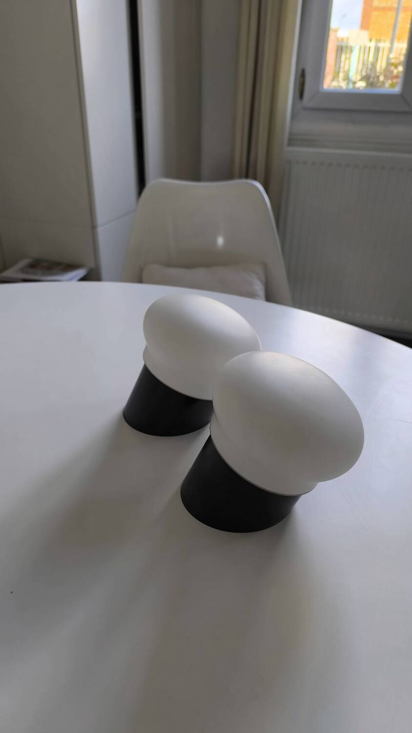 Charlotte Perriand Selection – Pair of “Les Arcs 1800” Wall Lights – Circa 1970