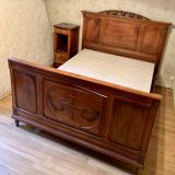 Old walnut bed