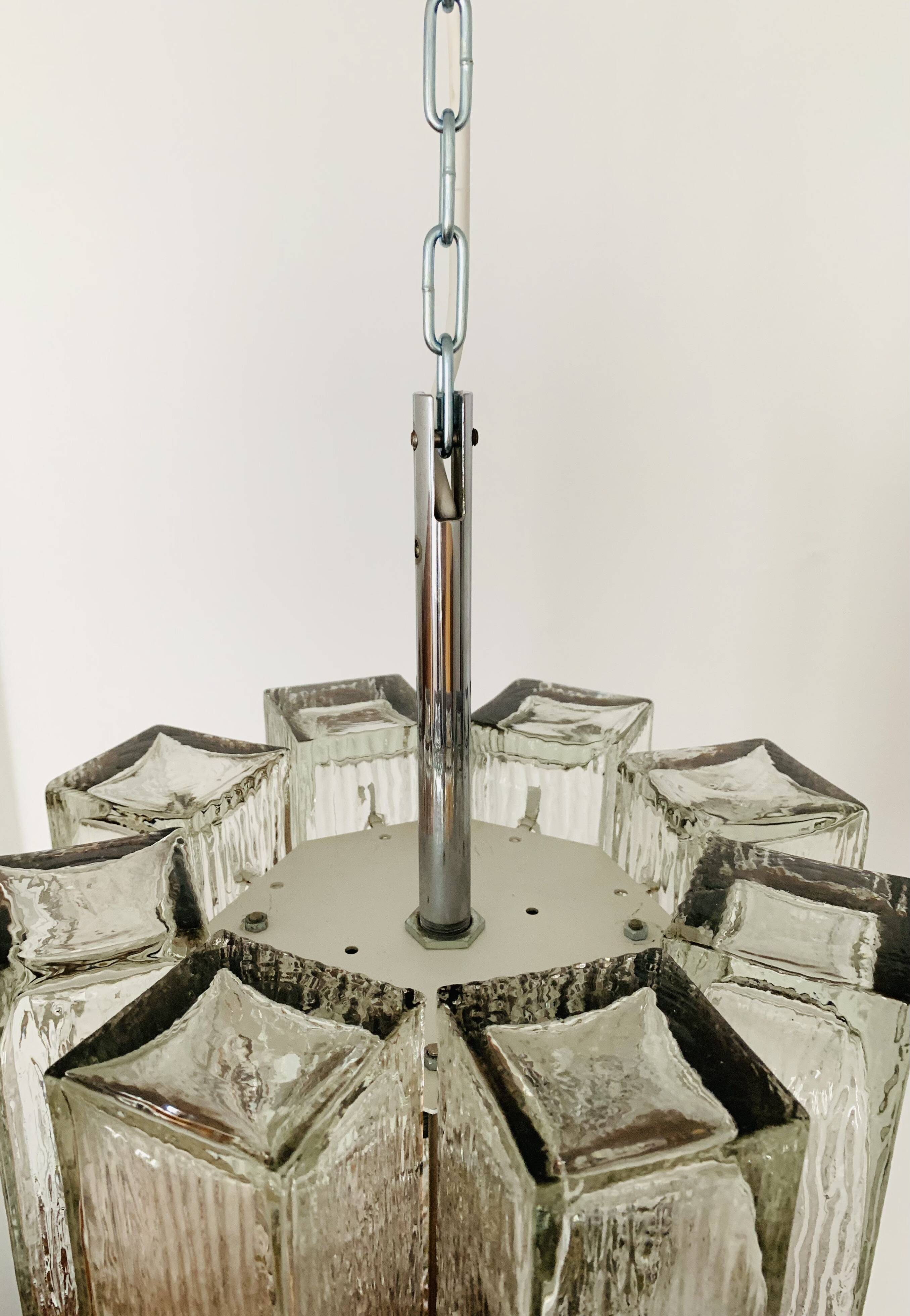 Large Crystal Glass Chandelier by Doria