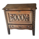 Small storage cabinet in carved oak – circa 1930