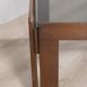 Vintage 1970s Coffee Table in Wood and Glass, Italian Design