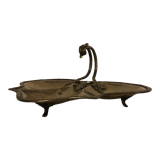 Table servant silver metal.