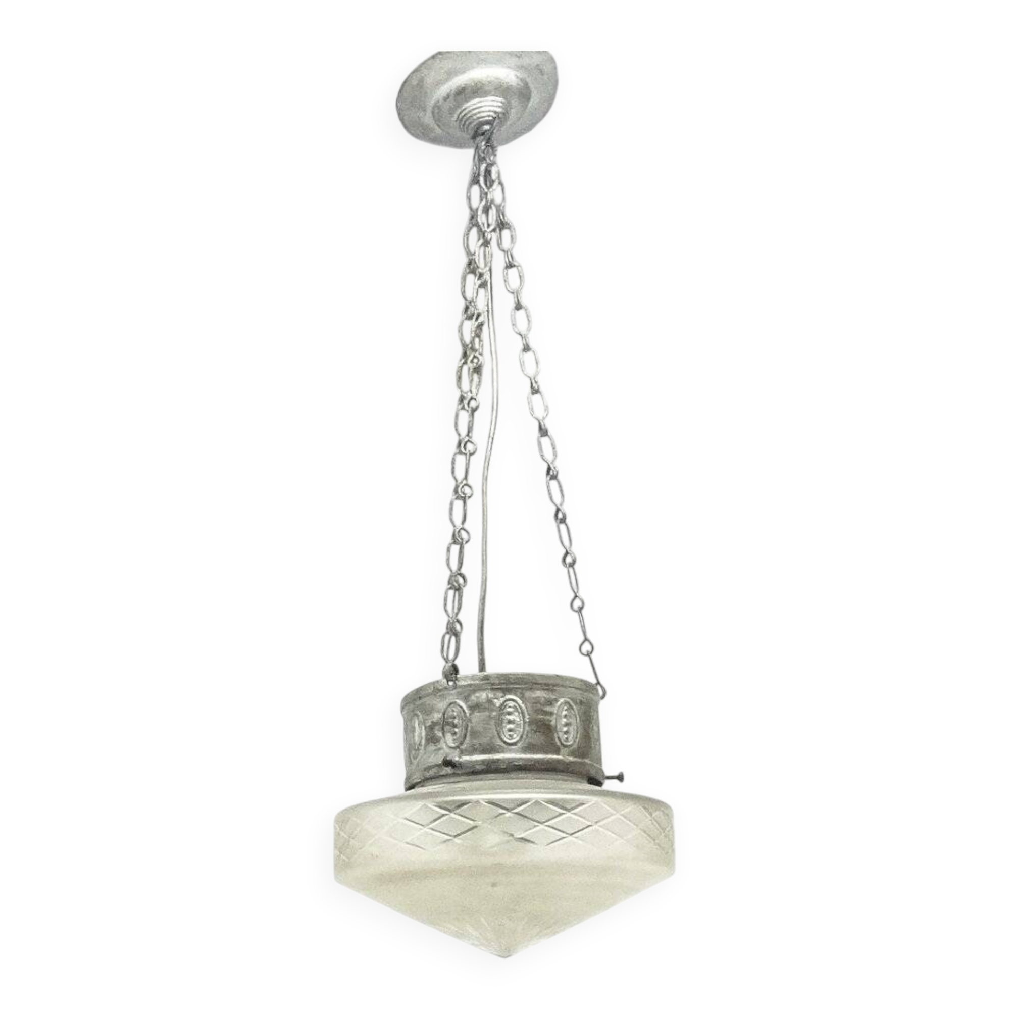 Art Nouveau pendant lamp, Poland, 1890s