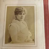Collection of 39 photographs of singers, actresses, and gymnasts between 1870 and 1880.