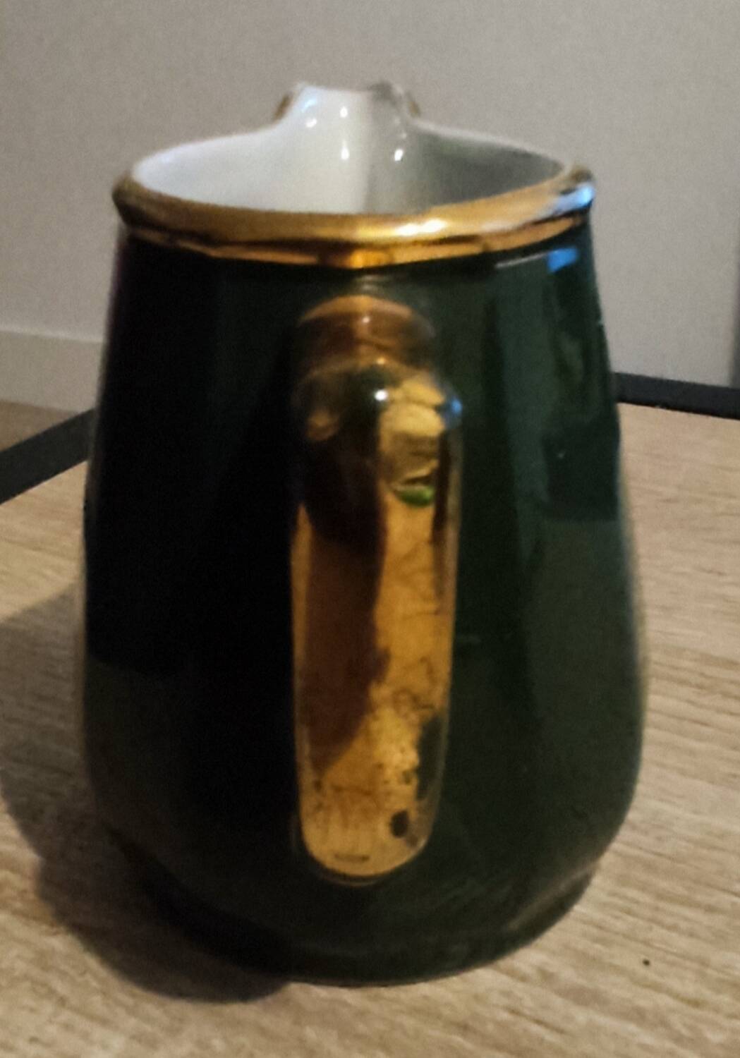 Empire green bistro water carafe and milk jug