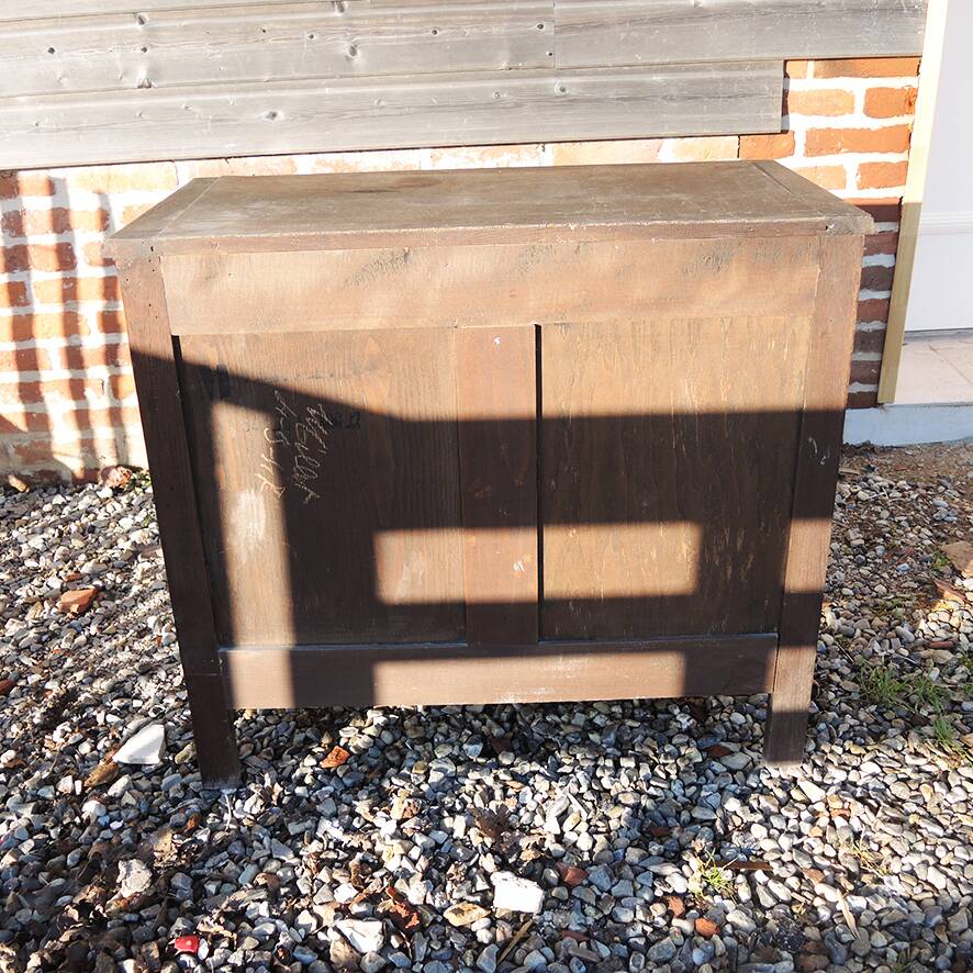 Antique 3-drawer wooden chest of drawers