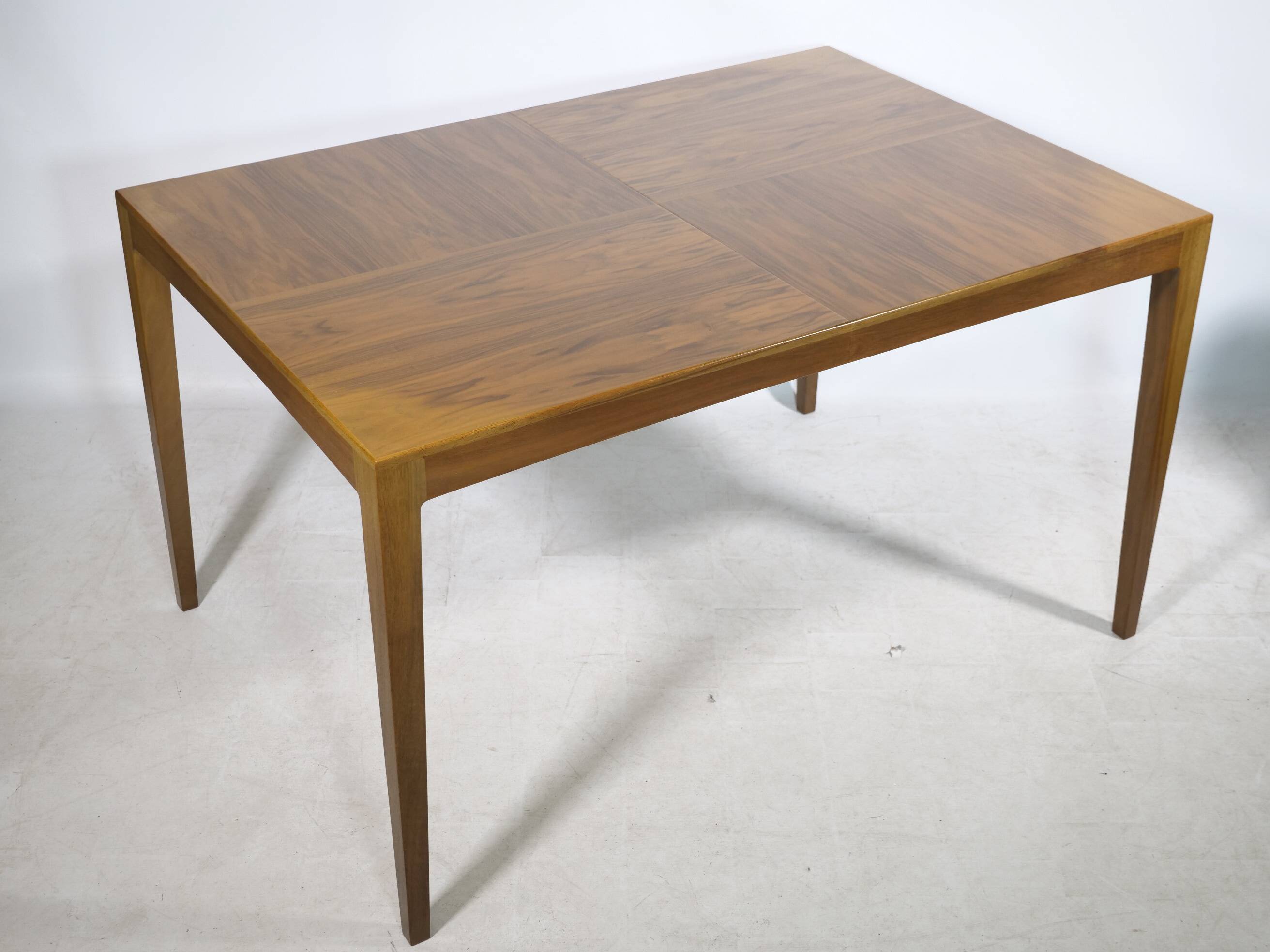 Extendable Walnut Dining Table by Hartmut Lohmeyer for Wilkhahn, 1960s