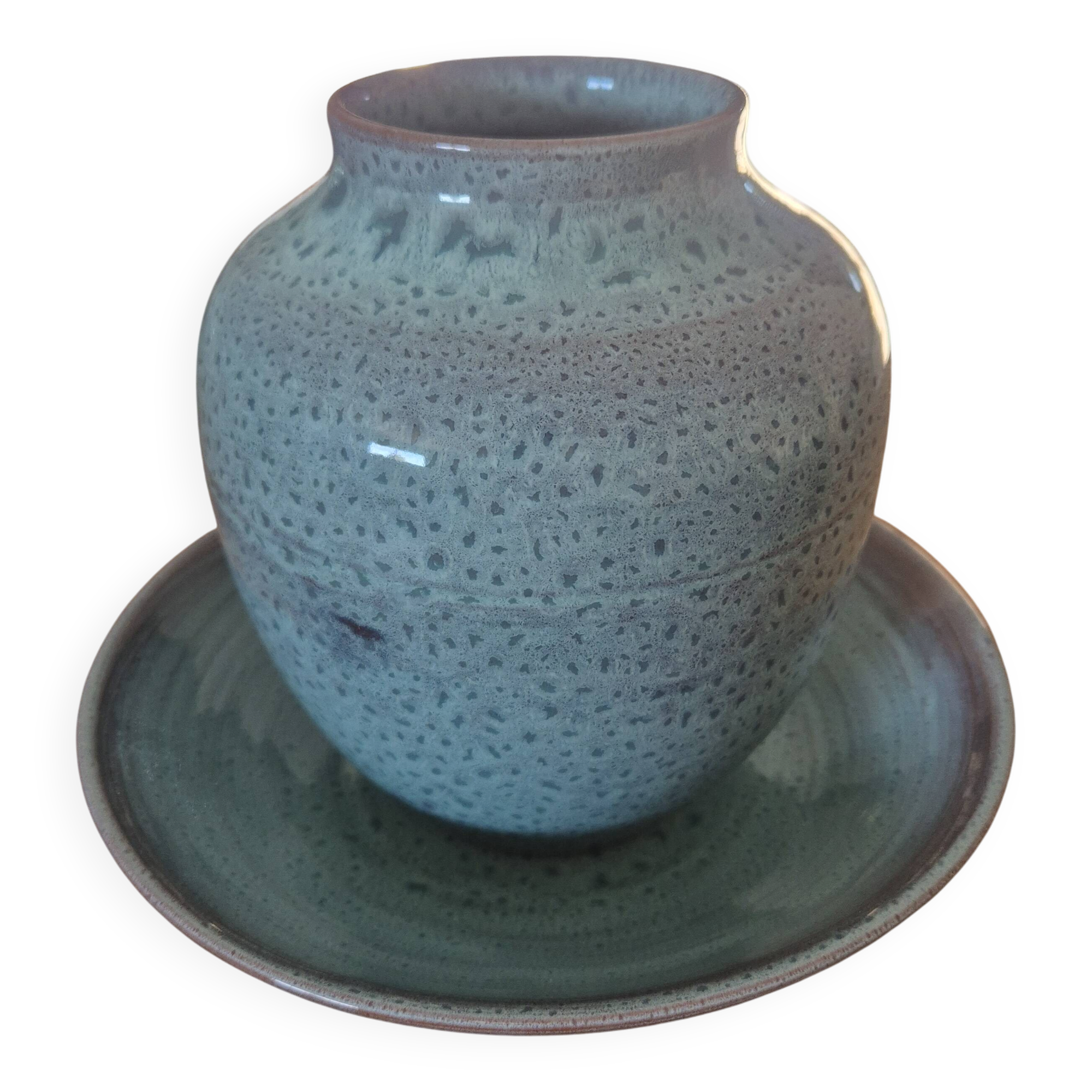 Workshop set in glazed stoneware by Antonio LAMPECCO (Maredsous Abbey)