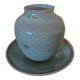Workshop set in glazed stoneware by Antonio LAMPECCO (Maredsous Abbey)