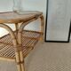 Vintage rattan coffee table from the 70s - organic lines, Riviera spirit.