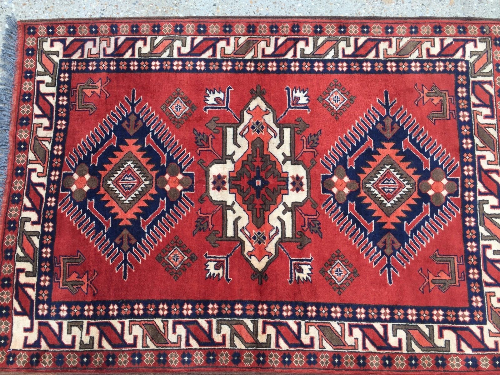 Tapis en teinture végétale Khal Mohammadi Persian Afghan 155x106 cm