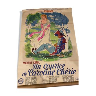 Affiche cinéma Un caprice de Caroline Chérie